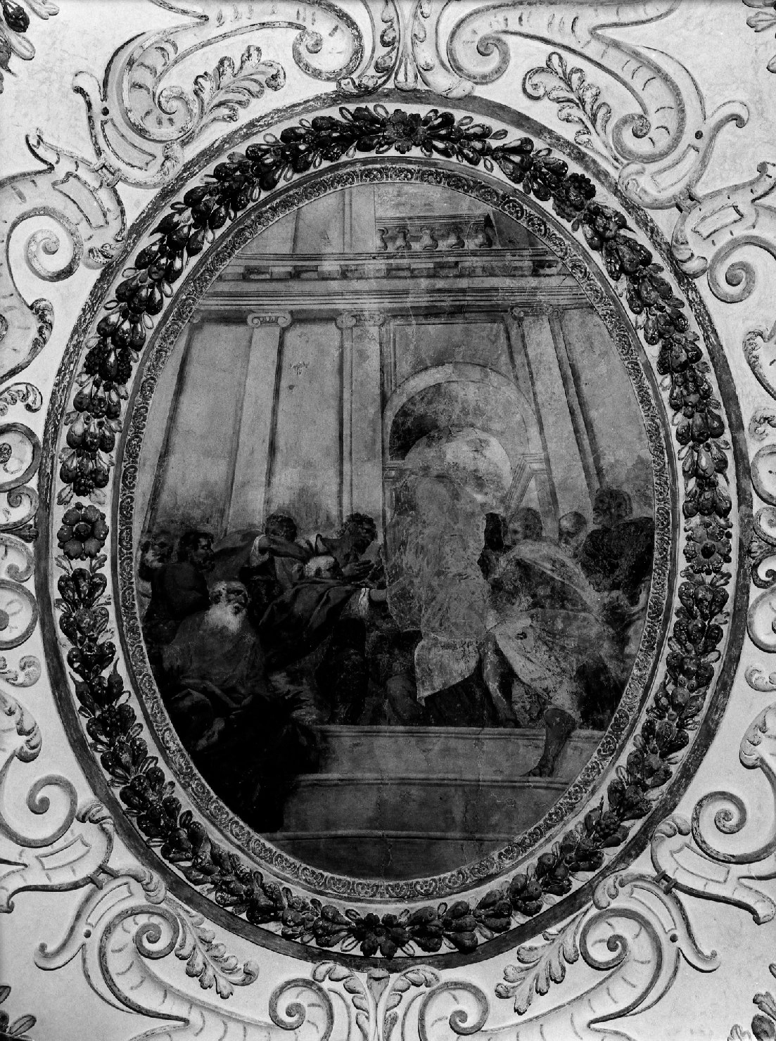 I figli di Giacobbe mandati in Egitto a comprare il grano vengono riconosciuti da Giuseppe - Chiesa di S. Pietro apostolo, Venezia